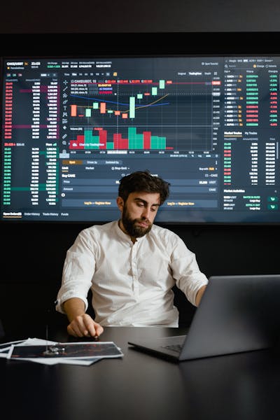 man with laptop